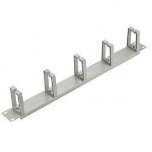 Cable management bar 1u grey colour, kabeliu sutvarkymo panele pilka, pilkos spalvos 1u kabeļu šķirošanas panelis