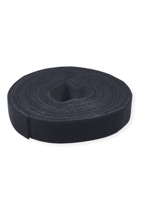Velcro juosta tape 10mm 25m juoda black