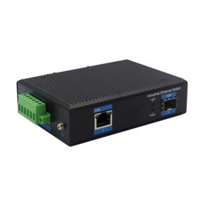 Industrial media converter SFP port 10/100/1000 pramoninis keitiklis komutatorius