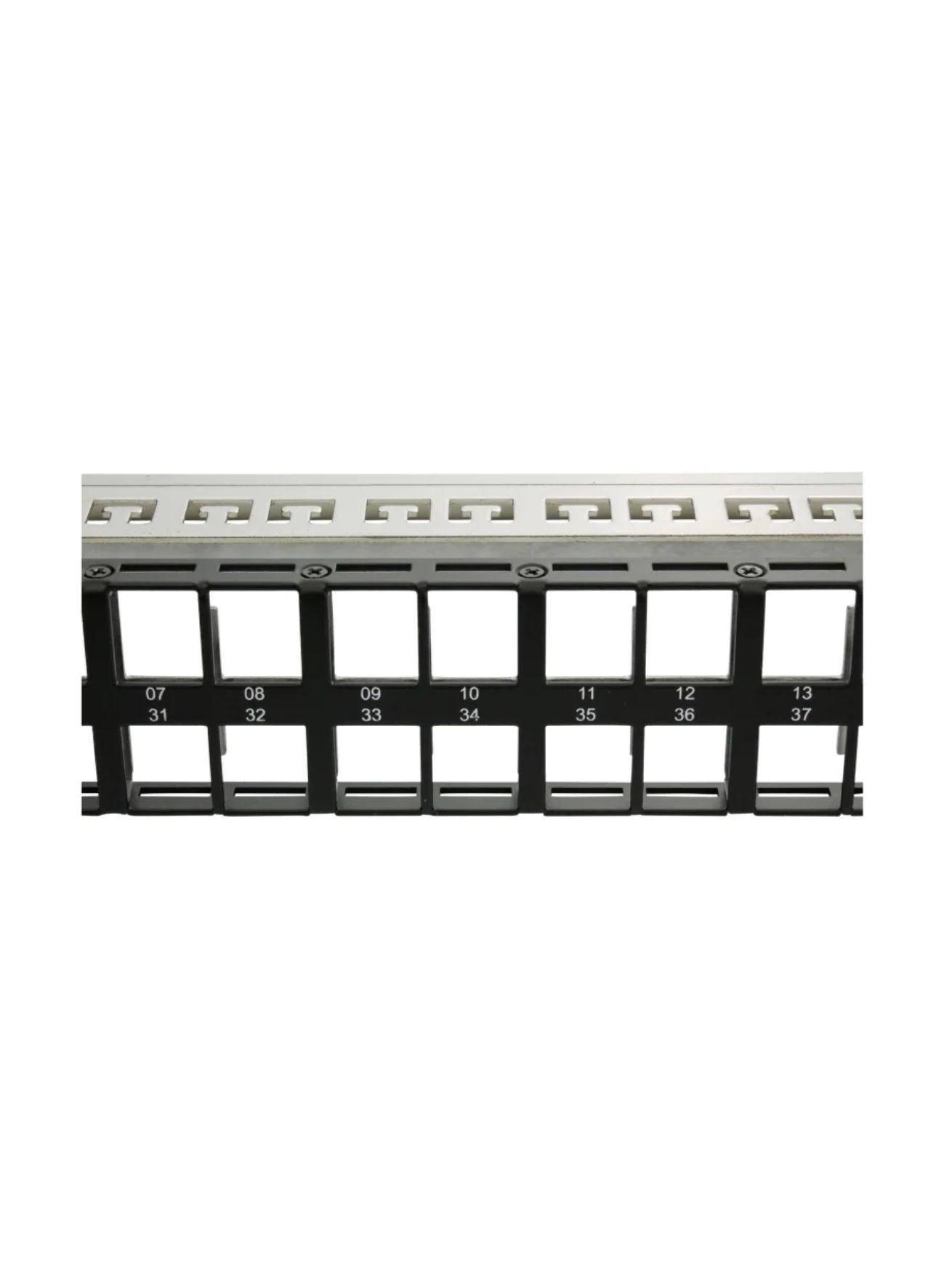 thumbnail image 2 of 48-Port Keystone Patch Panel - 1U Rackmount With Cable Management 2 of 4