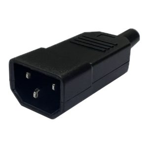 C13 IEC connector for power cable, 10A, 250VAC