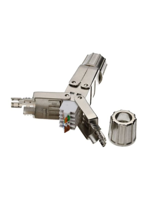 COUPL-S6A-CR-SCR Cat 6A coupler connection box STP