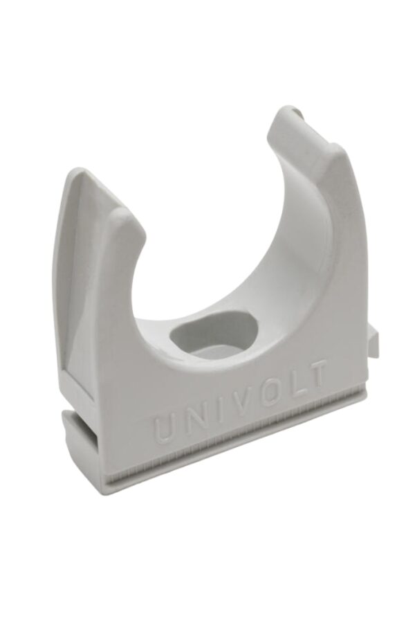 Gofruotų vamzdžių laikiklis pilkas 16mm, 20mm, 25mm, 32mm